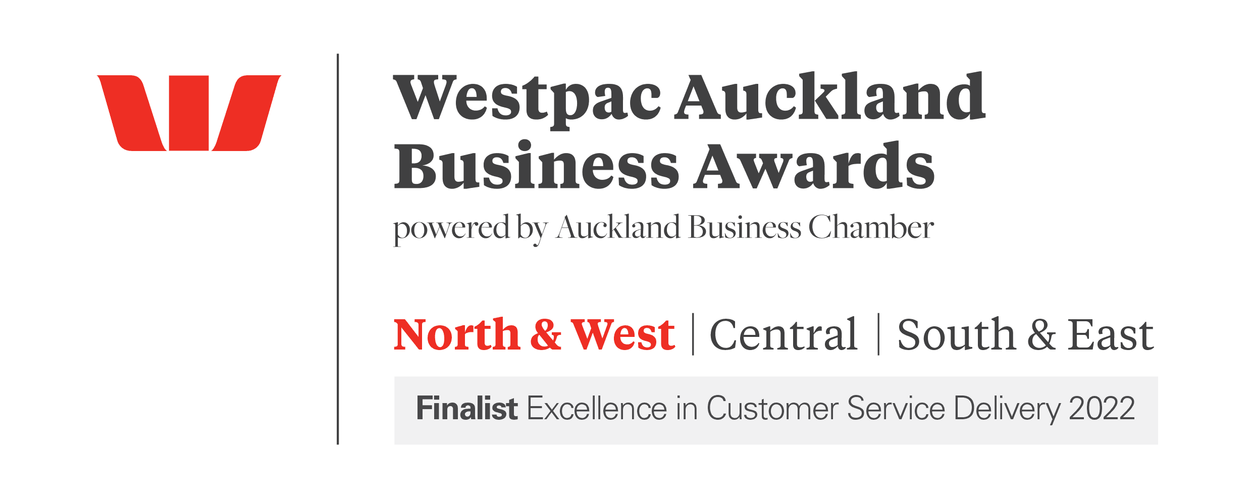Four Words as a Finalist for Excellence in Customer Service Delivery 2022 at Westpac Auckland Business Awards