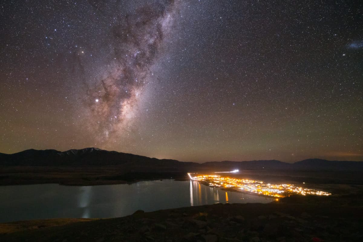 Mount John in Tekapo at night