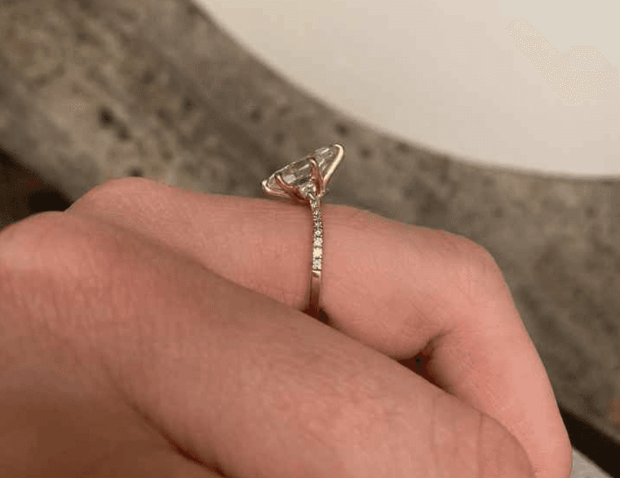 Too thin engagement ring band